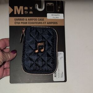 Navy blue And Rosegold  Earbud & Airpod Case New With Tags